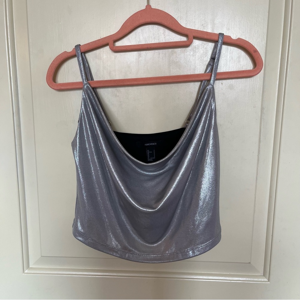 Silver tank top